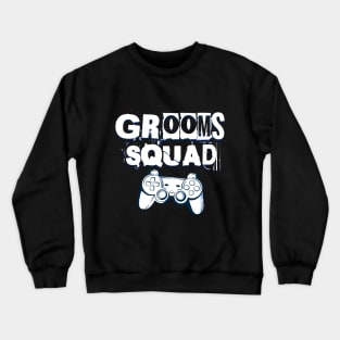 Grooms Squad Wedding Bachelor Party Groomsmen Gamer Gift Crewneck Sweatshirt